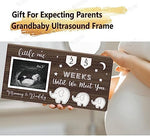 Interchangeable wooden number tags included with the Yudarte ultrasound frame for weekly tracking.