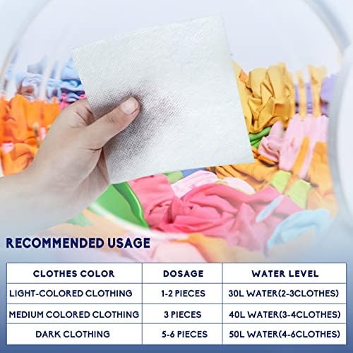 Disposable laundry color catcher sheets being placed in a washing machine.