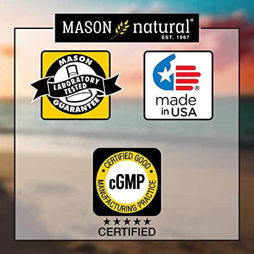 Mason Natural dietary supplement for cardiovascular health close up bottle label
