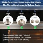 Shularis clear childproof oven knob locks installed
