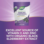 Nature's Way Sambucus original elderberry flavor wellness lozenges close up packaging view