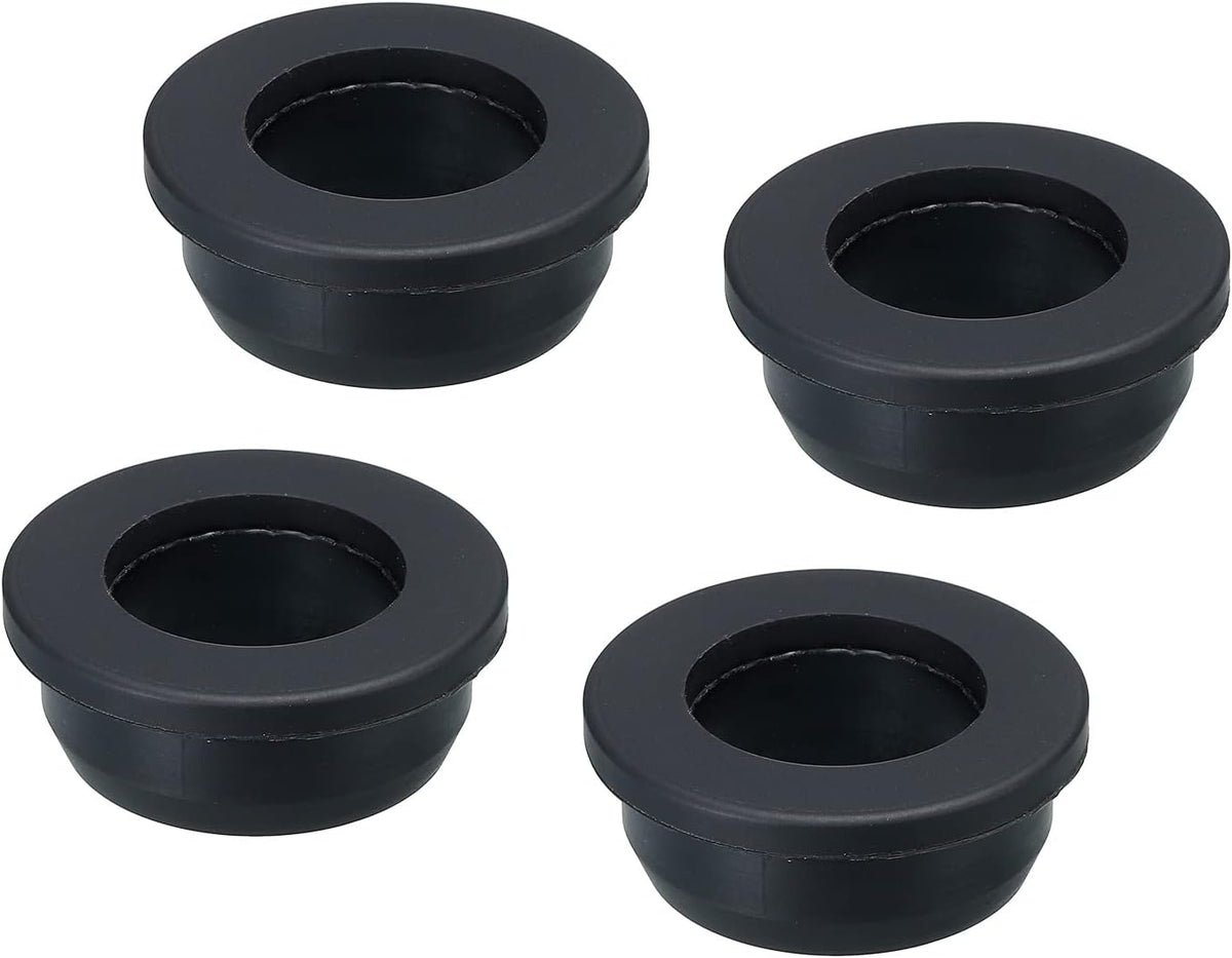 MECCANIXITY 4Pcs T Shape Rubber Grommet Mount Dia 30mm ID 20mm H 10mm Seal Protection Hole Plugs for Cable Pipe Black - Image 9