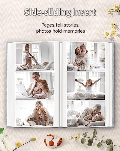 Artfeel gray fabric photo album resting on a living room table as a decor piece