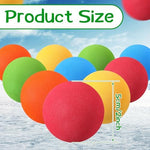 Assorted vivid colors of Syhood 2 inches soft foam floor hockey balls for kids indoor play.
