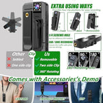 Portable law enforcement pocket camera with night vision infrared LEDs