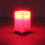 eTone Darkroom Portable Safe Light Lamp front view showing compact red LED design