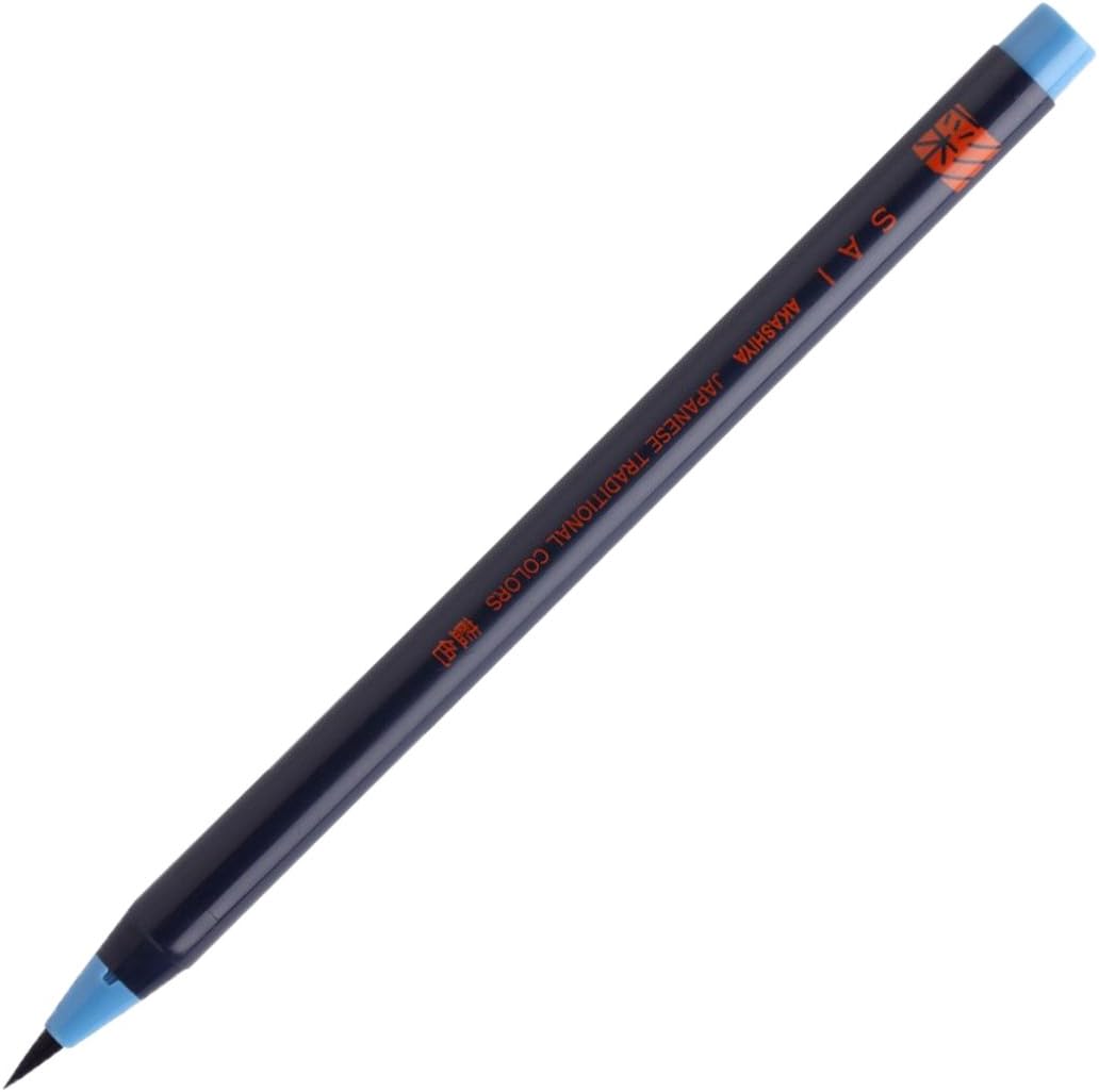 Akashiya Fude Brush Pen Sai, 5 Spring Color Set (CA200/5VA) - Image 10