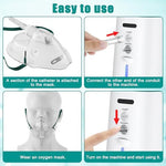 Geiserailie respiratory mask set showing side exhalation ports.