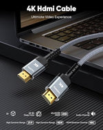 Highwings heavy duty braided HDMI cable displaying flexible premium material construction