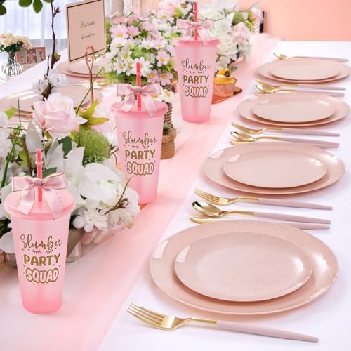 Decorative bow detail on Yicentdp 24 fluid ounce party cup