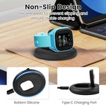 Anti-slip silicone base on Sylacor watch charging accessory