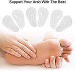 Close up of medical grade PU gel texture on Dr. Foot arch support pads.