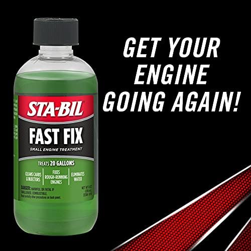 STA-BIL engine repair additive showing the cap seal and precise measurement markings