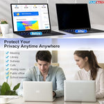 Close up of Filmext anti-glare privacy filter on Microsoft laptop