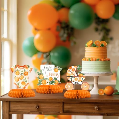 Distinctivs premium paper baby shower centerpieces showing how to peel and assemble the honeycomb