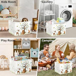 Clastyle woodland baby shower gift basket filled with blankets and infant essentials