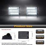 Durable ABS plastic housing back view of license plate light