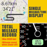 SmartCoolous speedometer showing the over speed alarm setup interface on a clean vehicle dashboard