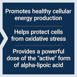 Life Extension Super R-Lipoic Acid bottle side profile