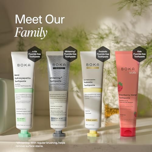 Boka Ela Mint toothpaste texture and consistency for natural teeth whitening