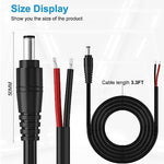 Siocen power pigtails cord highlighting the flexible double layer polyvinyl chloride insulation