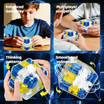 Kidzora 3D Brain Teaser Cube showing transparent maze design