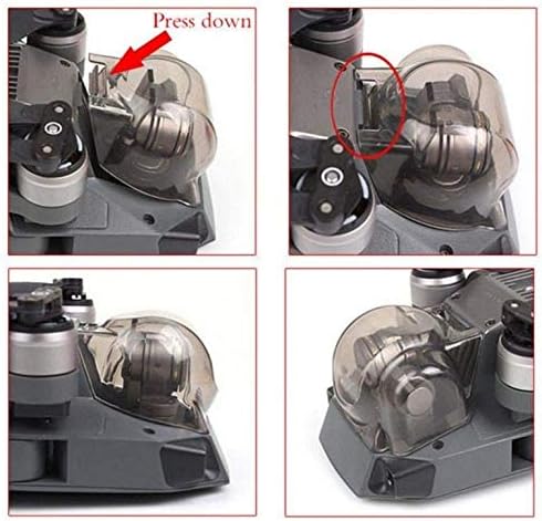 Premium plastic clear lens cap shield for quadcopter transit protection