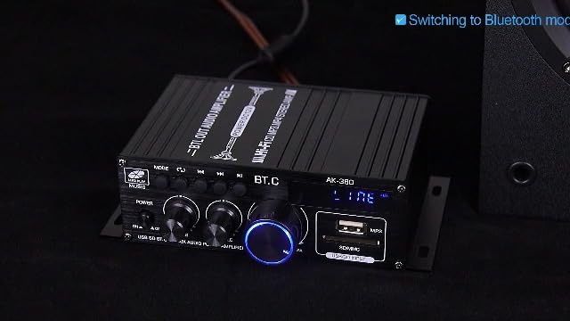 ARRAROWN aluminum audio receiver top angle view demonstrating its compact layout for home and car