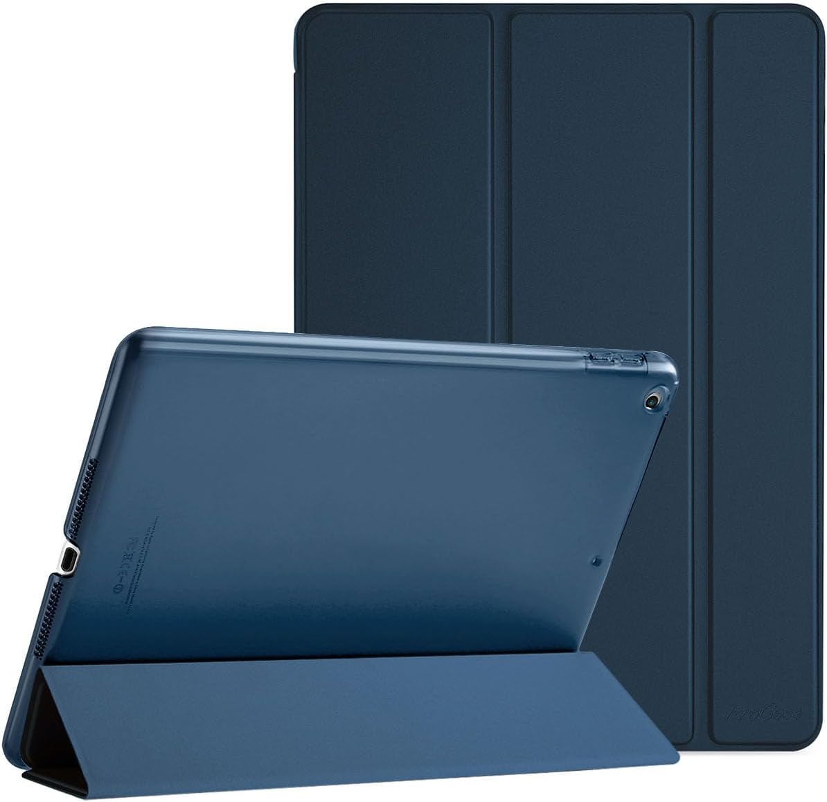 ProCase iPad 9.7 inch smart case navy blue front view protective cover
