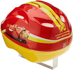 Disney Pixar Cars child safety helmet top view highlighting the eight cooling air vents