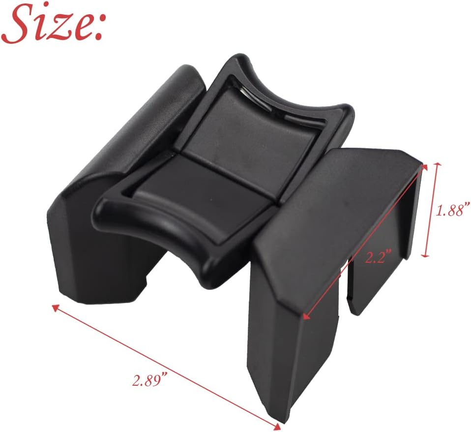 Black ABS plastic replacement insert close up angle