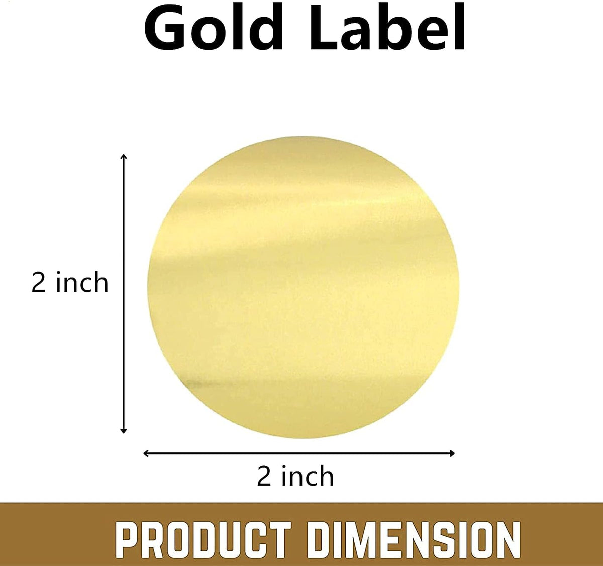 Hybsk gold color coding dots adhesive labels on dispensing roll