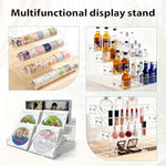 FALESHOS clear acrylic shelf showing effortless assembly parts and included screws