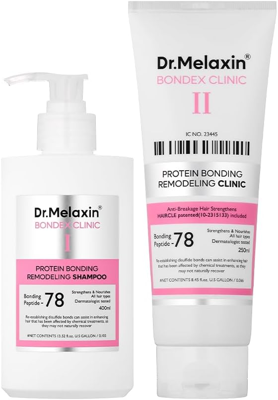 Dr. Melaxin Bondex bonding remodeling treatment and shampoo set front view