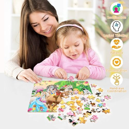 Bexido non toxic wooden puzzle pieces close up showing material quality