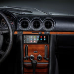 Soundstream 6.7 inch touchscreen radio showcasing Android Auto maps interface.