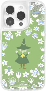 Inglem IJ-AP21LG1S/MT39 iPhone 11 / XR / Moomin / Glitter Case / Snufkin Flower - Image 9