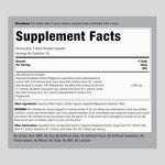 Piping Rock Resveratrol supplement bottle back label ingredients