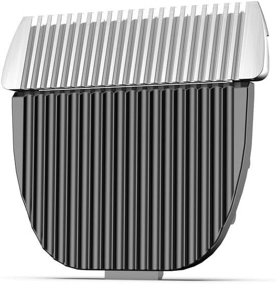 Oneisall low noise pet clipper replacement blade front view showcasing the white ceramic edge.
