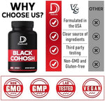 Close up of Dedicad Black Cohosh capsule bottle cap