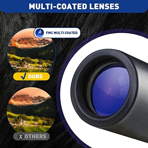 Handheld view demonstrating the tiny three point seven inch size of the HDAJY adult monocular