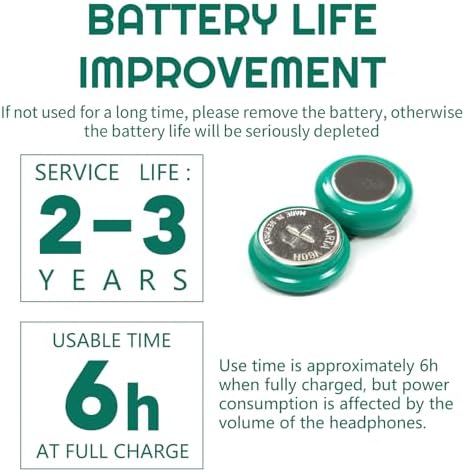 LeeCrynoid digital headphone replacement battery pack showcasing the compact dual cell structure
