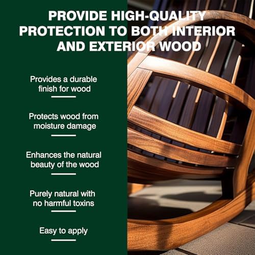 Close up of Liizousuda wood sealer bottle label details