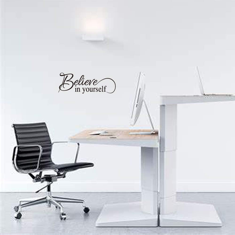 Vancetyno wall sticker displayed above an office desk for motivation