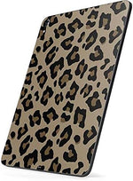 Close-up view of the premium 3M vinyl texture and leopard print design on the iPad skin.