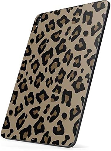 Close-up view of the premium 3M vinyl texture and leopard print design on the iPad skin.
