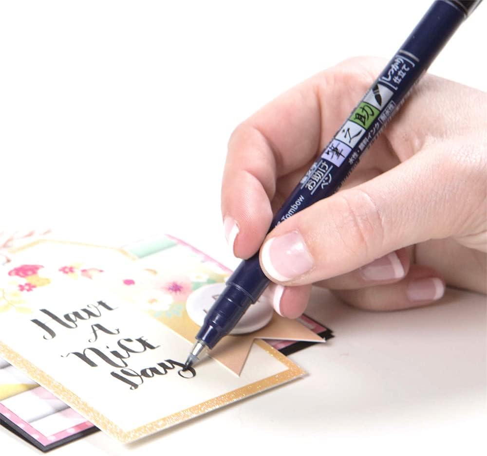 Fudenosuke Brush Pen, Soft Tip, Black - Image 3