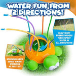 Chuchik kids toddler summer splashing turtle sprinkler connected to garden hose