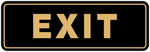 Standard Exit Wall or Door Sign | Durable Plastic and Easy Installation | Double-Sided Foam Adhesive Tape - Silver - Small (10 Pack) - Image 10