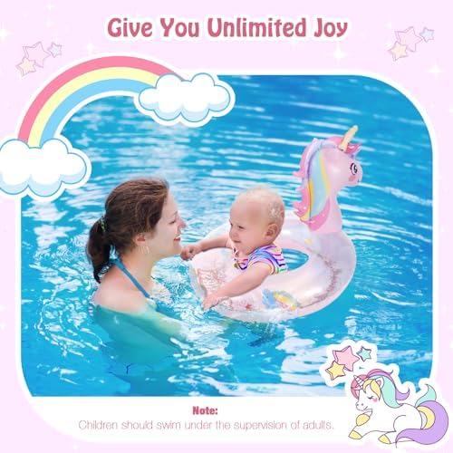 MoKo inflatable unicorn pool tube deflated and folded for travel